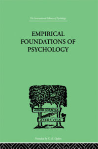 Cover of the book The Empirical Foundations of Psychology