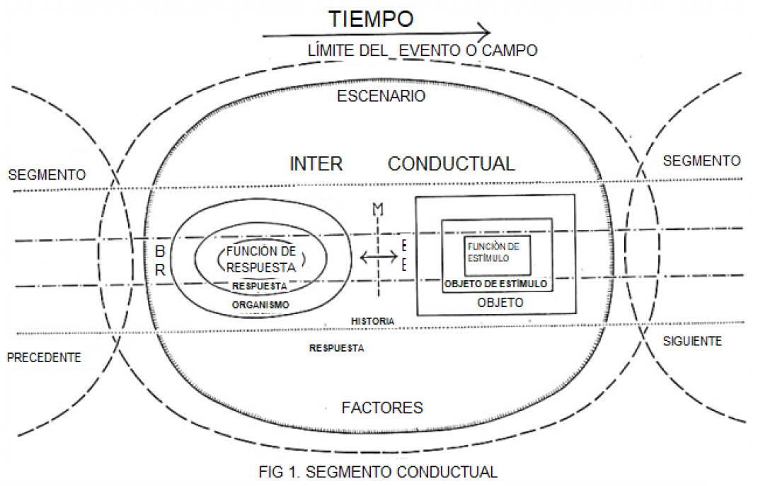 Figura 1. Diagrama del evento psicológico: interacción mutua de las funciones de estímulo y respuesta entre organismo y objeto